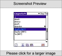 LingvoSoft Dictionary English  Thai for Palm OS Screenshot